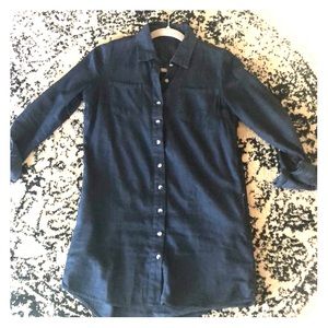American Bazi Soft Denim Shirt Dress